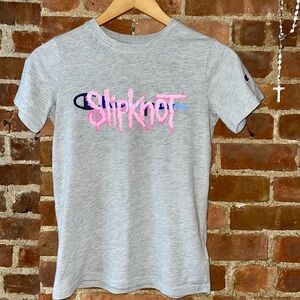 Vintage 90’s Champion Tee customized w/ Slipknot print